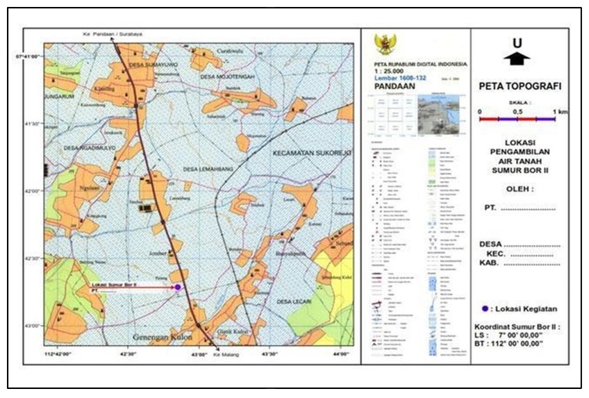 Contoh Peta Topografi